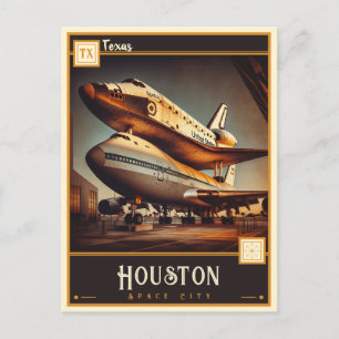 Houston, Texas   VINTAG Postkarte