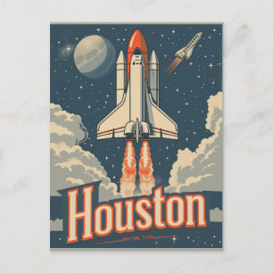 Houston, Texas Vintage Postkarte