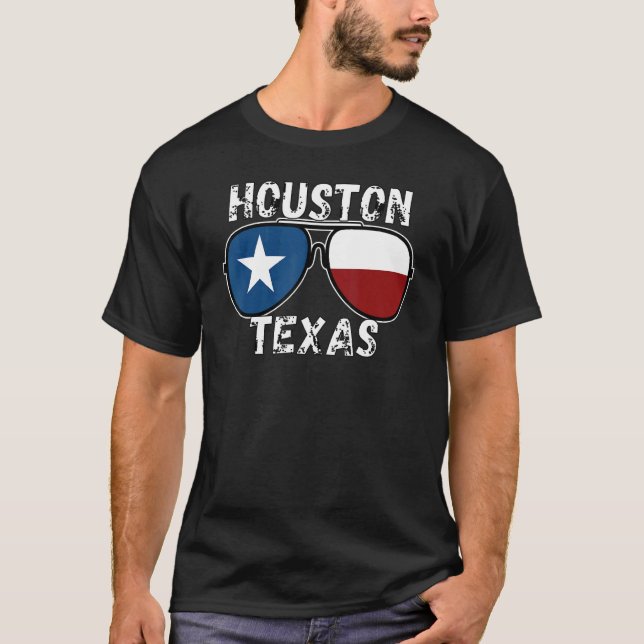Houston Texas  Vintage Souvenirs 3 T-Shirt (Vorderseite)