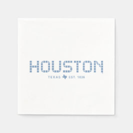 Houston Tile, Blue Tile, Houston Texas Serviette