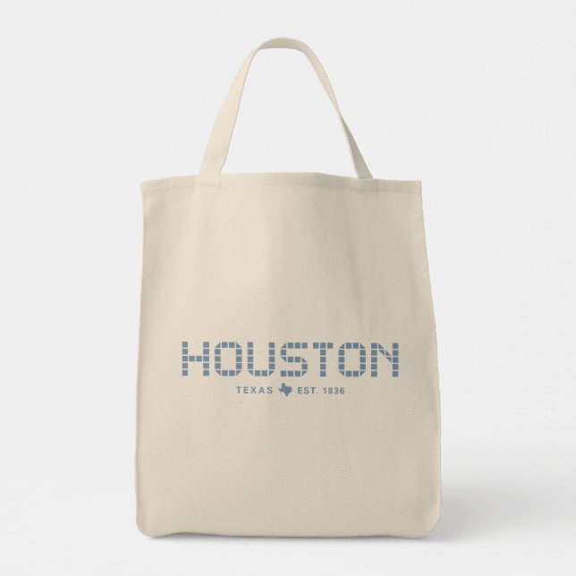 Houston Tile, Blue Tile, Houston Texas Tragetasche (Rückseite)