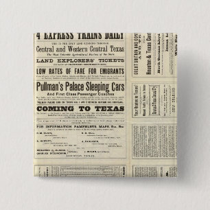 Houston und Texas Central Railway durch Texas Button