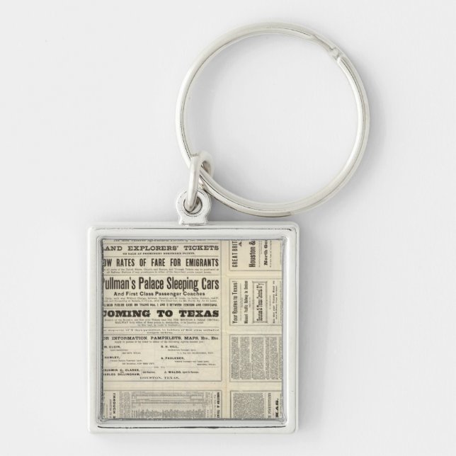 Houston und Texas Central Railway durch Texas Schlüsselanhänger (Vorne)