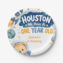 Houston We Have A One Year Old 1st Birthday 