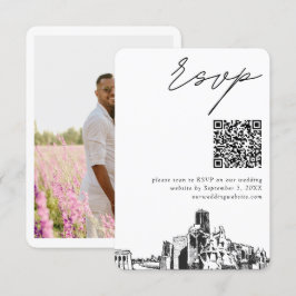 Houston Wedding Modern UAWG QR Code Begleitkarte