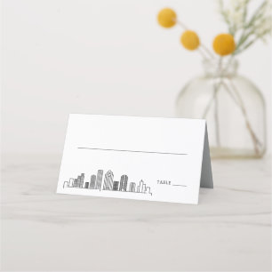 Houston Wedding Place Table Name Cards Platzkarte