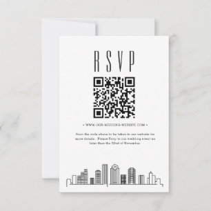 Houston Wedding QR Code UAWG RSVP Karte