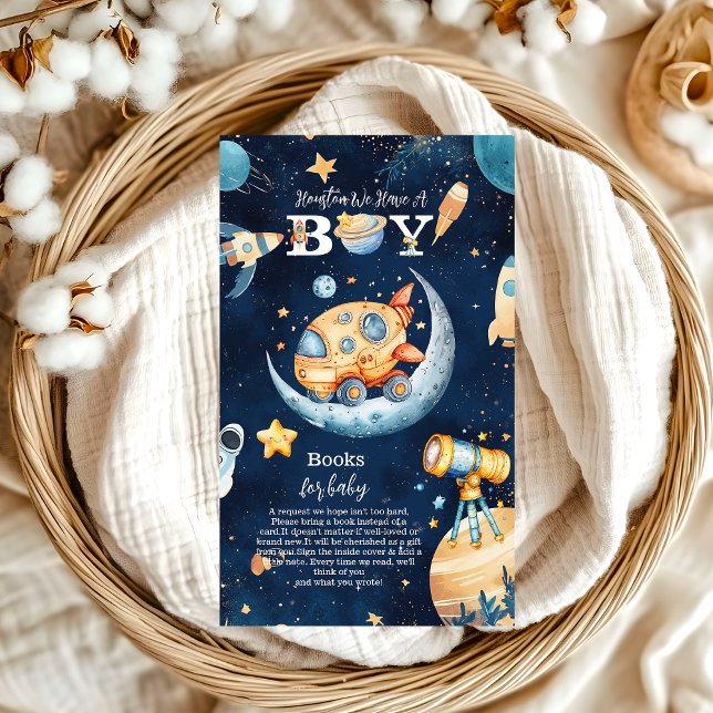 Houston, wir haben Books für den Weltraum Begleitkarte (Von Creator hochgeladen)