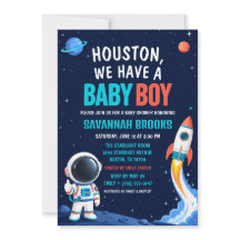 Houston wir haben ein Baby Boy Weltraum-Baby-Party