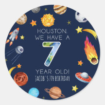 Houston wir haben eine 7-jährige 7. Geburtstagsfei