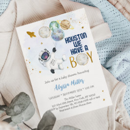 Houston, wir haben eine Baby-Dusche für Junge Astr Einladung