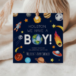 Houston, wir haben eine junge Galaxy Baby-Dusche Geschenkanhänger