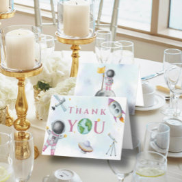 Houston, wir haben einen kleinen Babyduschraum Ast Dankeskarte