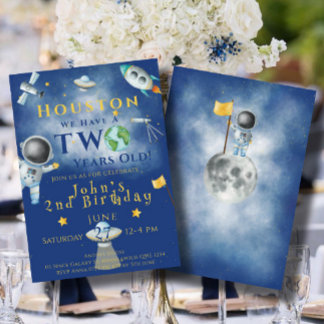 Houston, wir haben einen zwei Jahre alten Raumfahr Einladung