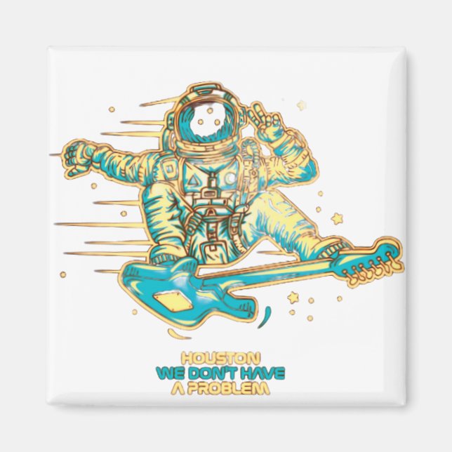 Houston, wir haben kein Problem Magnet (Vorne)