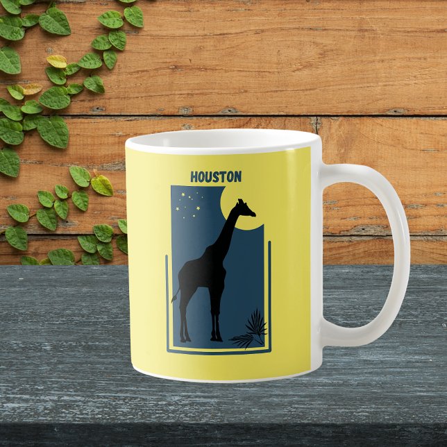 Houston Zoo Texas Vintag Giraffe Kaffeetasse (Houston Texas Zoo Safari Animal Adventure Giraffe Mug)