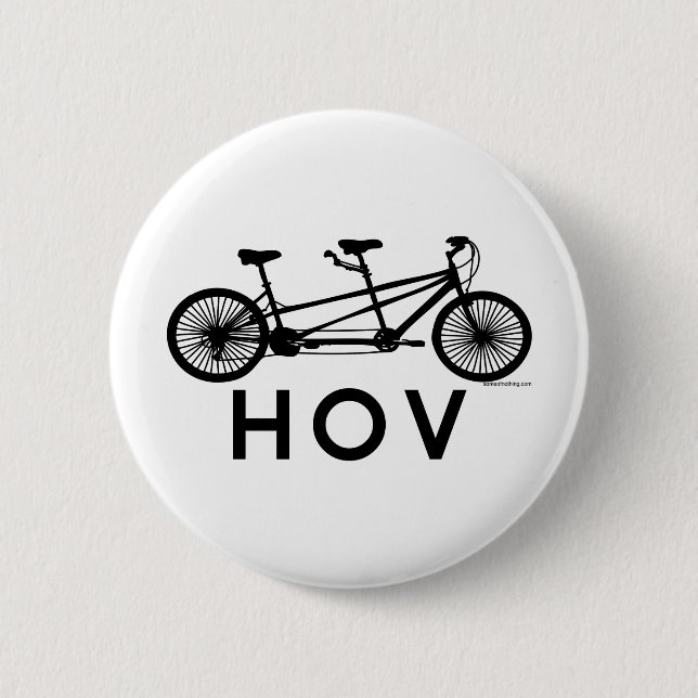 HOV Tandem-Fahrrad Button (Vorderseite)