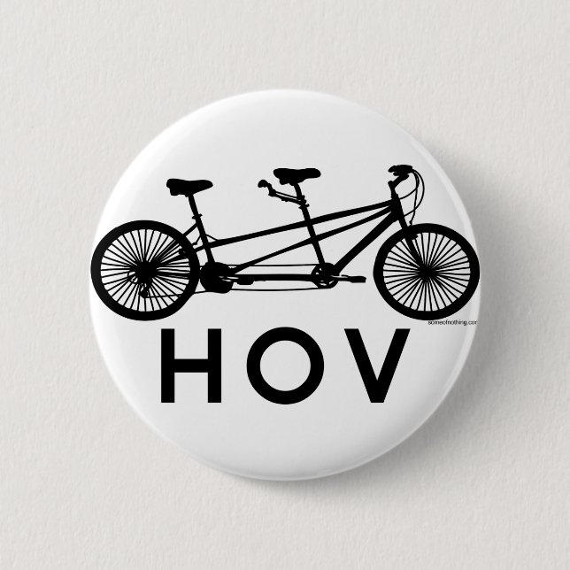 HOV Tandem-Fahrrad Button (Vorderseite)
