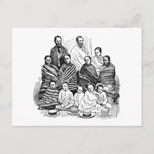 Hova Familie Postkarte