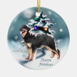 Hovawart Christmas Keramikornament