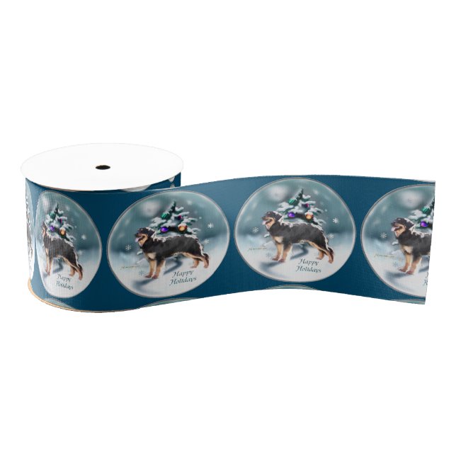 Hovawart Christmas Ripsband (Spule)