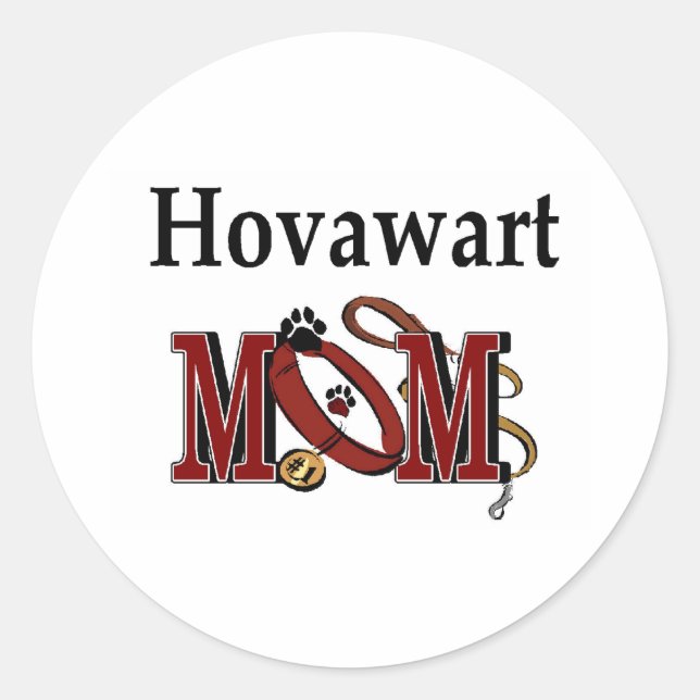 Hovawart Mama Sticker (Vorderseite)