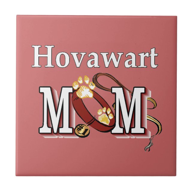 Hovawart Mom Fliese (Vorderseite)