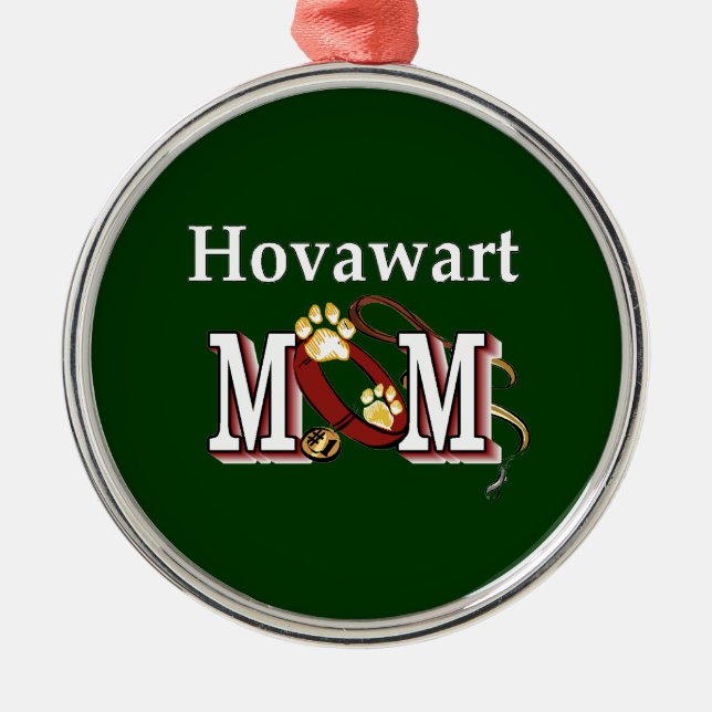 Hovawart Mom Silbernes Ornament (Vorne)