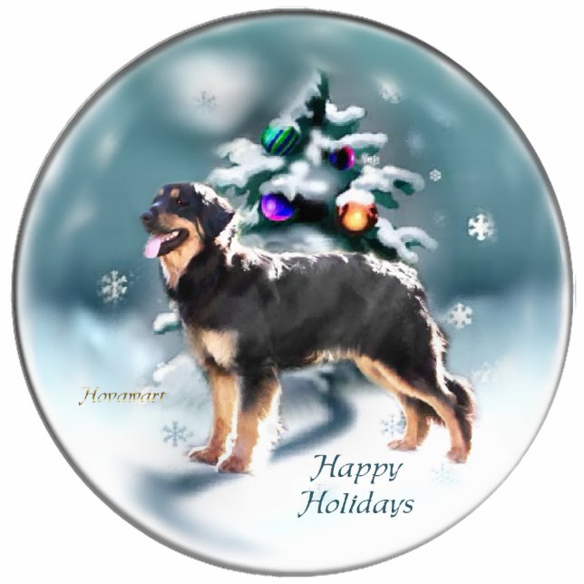 Hovawart Weihnachtsgeschenke Ornament Fotoskulptur Ornament (Vorne)