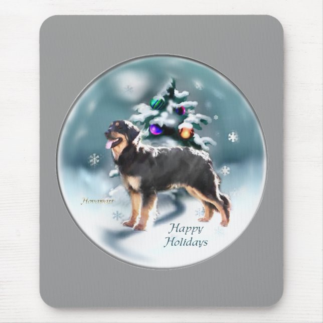 Hovawart Weihnachtsgeschenken Mousepad (Vorne)