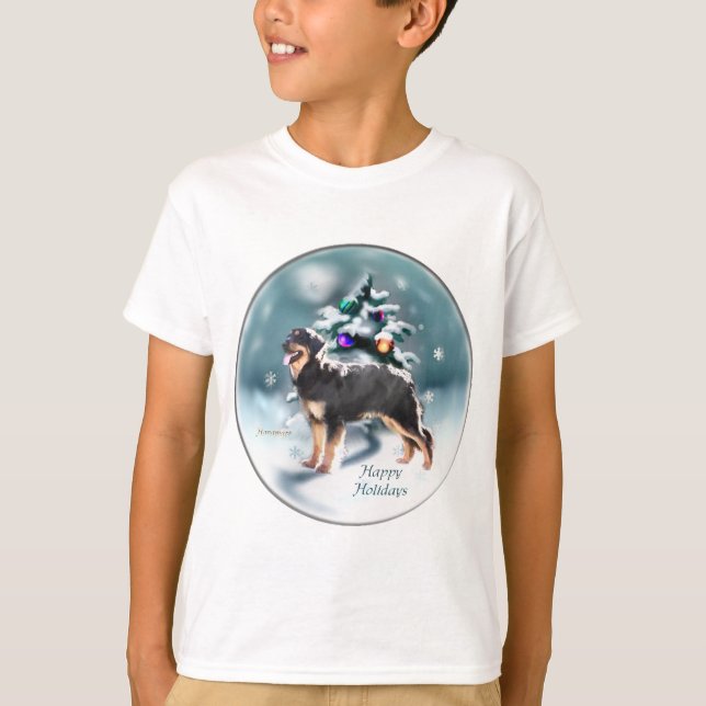 Hovawart Weihnachtsgeschenken T-Shirt (Vorderseite)