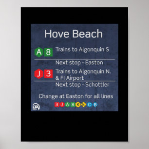 Hove Beach - Liberty City U-Bahn - Gta IV Aufklebe Poster