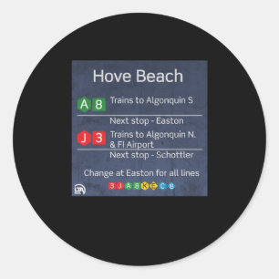 Hove Beach - Liberty City U-Bahn - Gta IV Aufklebe Runder Aufkleber