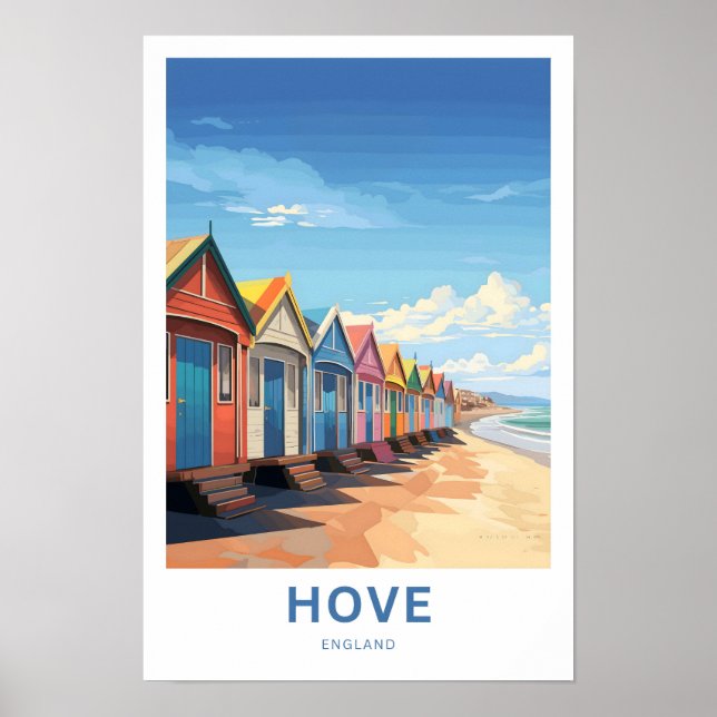 Hove England Travel Print Poster (Vorne)