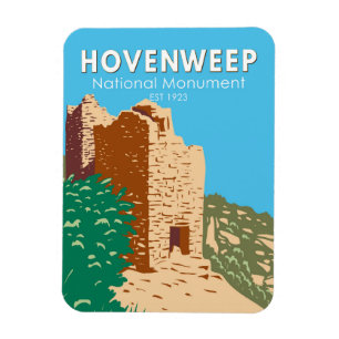 Hovenweep National Monument Vintag Magnet