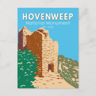 Hovenweep National Monument Vintag Postkarte