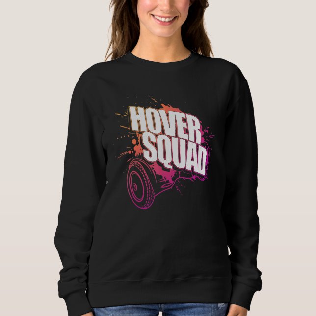 Hover Squad Cool Peach Pink Gyro Hoverboard Sweatshirt (Vorderseite)