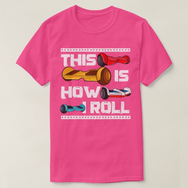 Hoverboard thematisches Geschenk für Boys Kids Hov T-Shirt (Design vorne)