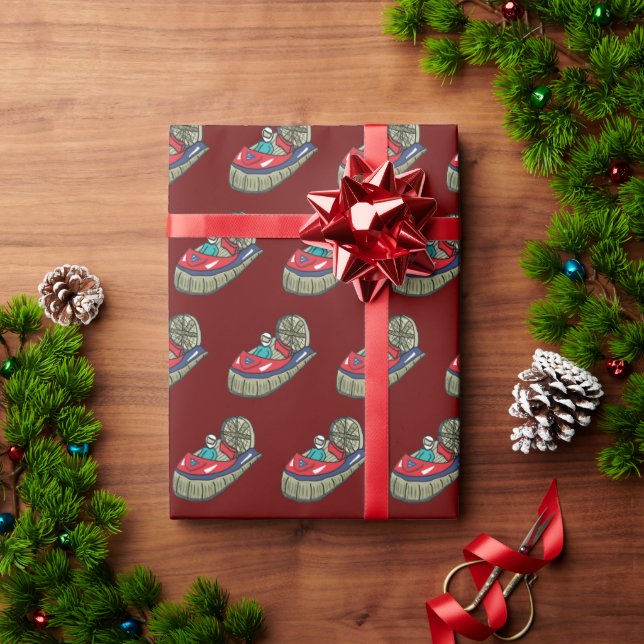 Hovercraft Geschenkpapier (Feiertagsgeschenk)