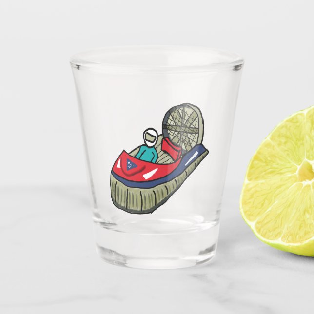 Hovercraft Schnapsglas (Vorderseite)