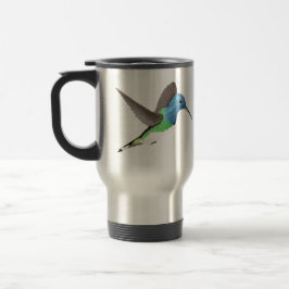 Hovering Jacobin Hummingbird - transparent. Reisebecher