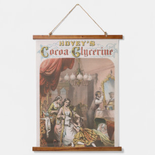 Hovey's Cocoa Glycerine, circa 1860 Wandteppich Mit Holzrahmen