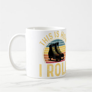 How I Roll 70er 80er Rollschuhfahren Skater Rollsc Kaffeetasse