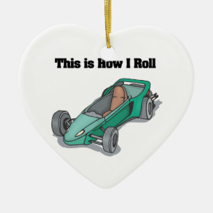 How I Roll (Gokart) Keramikornament