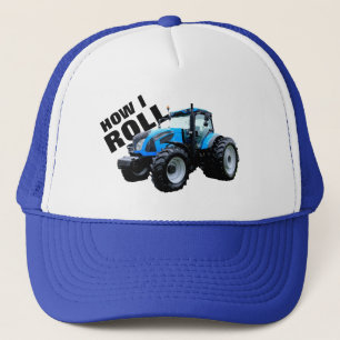 "How I Roll" mit Blue Farm Traktor Truckerkappe