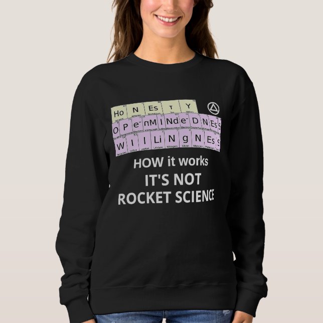 HOW it Works Not Rocket Science Periodic Elements  Sweatshirt (Vorderseite)