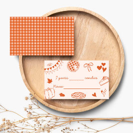 How Many Candies In The Jar? Baby Shower Game Card Begleitkarte