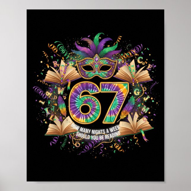 How Many Night A Week Should You Be Reading 67 Boo Poster (Vorne)