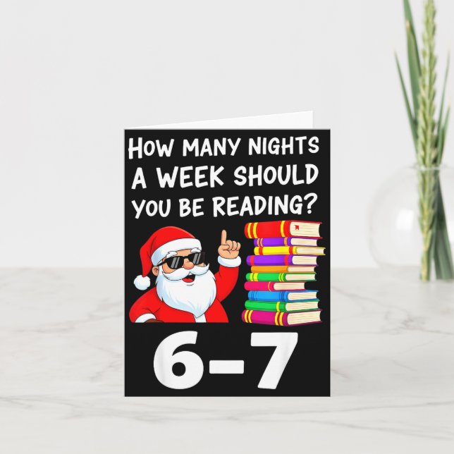How Many Nights A Week Should You Be Reading 67 Ch Karte (Vorderseite)