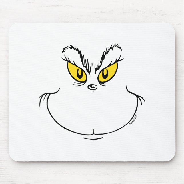 How Stole Christmas Face  Mousepad (Vorne)